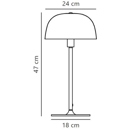 Nordlux - Stolná lampa CERA 1xE14/40W/230V zlatá