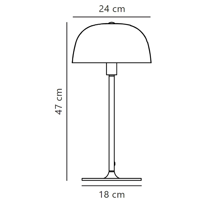 Nordlux - Stolná lampa CERA 1xE14/40W/230V zlatá