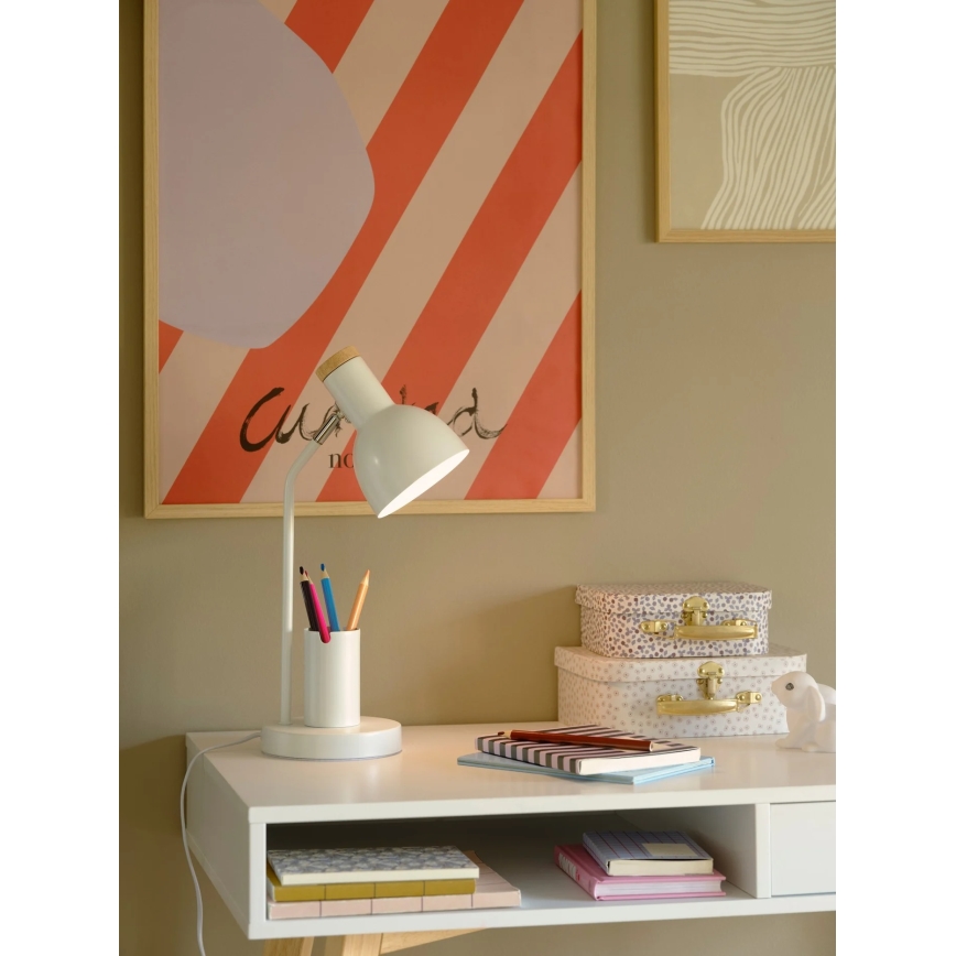 Nordlux - Stolná lampa DEVONE 1xE27/15W/230V biela