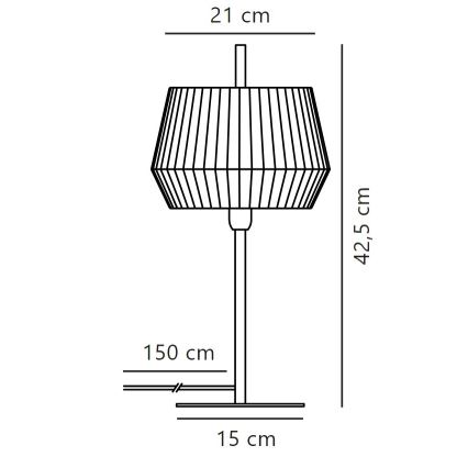 Nordlux - Stolná lampa DICTE 1xE14/40W/230V béžová/čierna