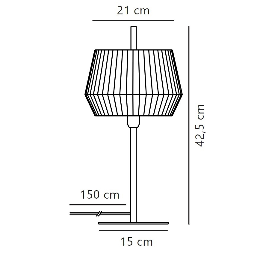 Nordlux - Stolná lampa DICTE 1xE14/40W/230V béžová/čierna