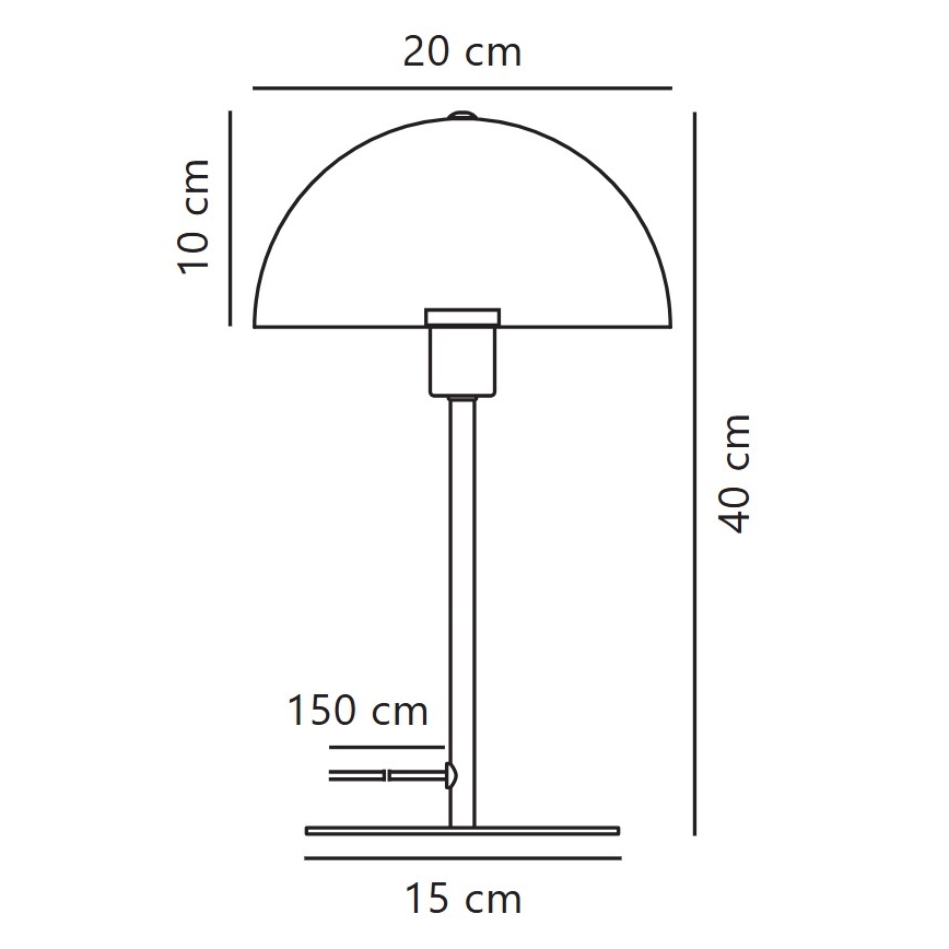 Nordlux - Stolná lampa ELLEN 1xE14/40W/230V biela