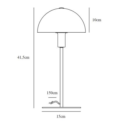 Nordlux - Stolná lampa ELLEN 1xE14/40W/230V