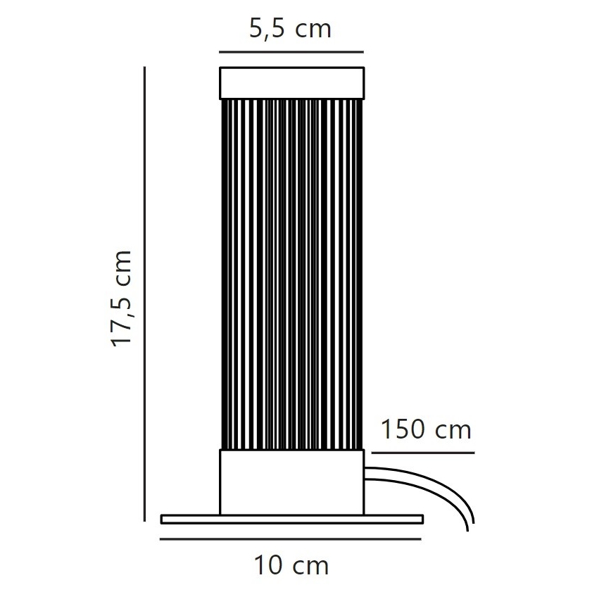 Nordlux - Stolná lampa GALLOWAY 1xE27/40W/230V
