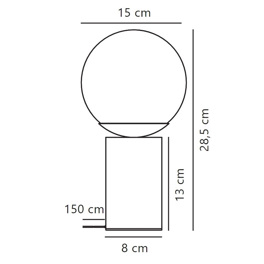 Nordlux - Stolná lampa LILLY 1xE14/25W/230V mramor/hnedá