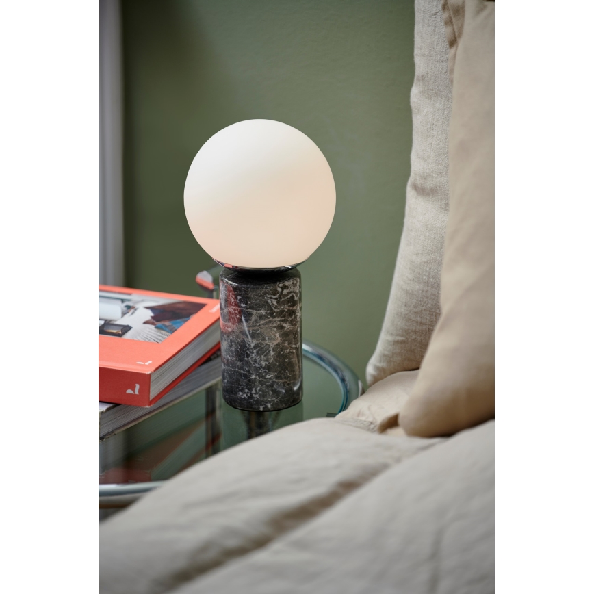 Nordlux - Stolná lampa LILLY 1xE14/25W/230V mramor/šedá