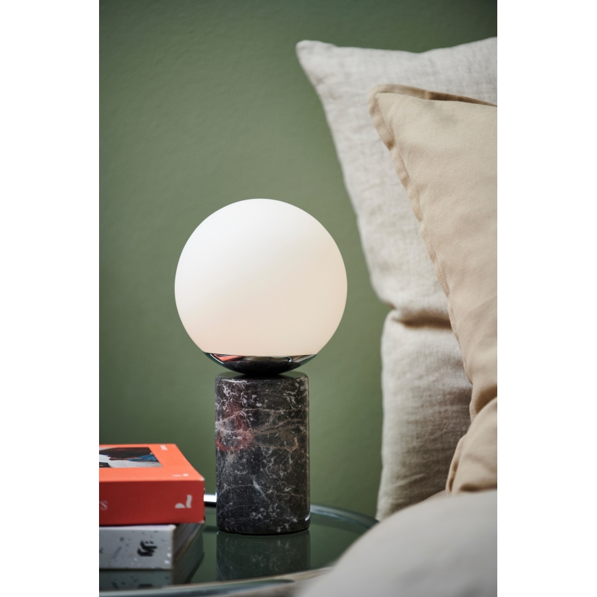 Nordlux - Stolná lampa LILLY 1xE14/25W/230V mramor/šedá
