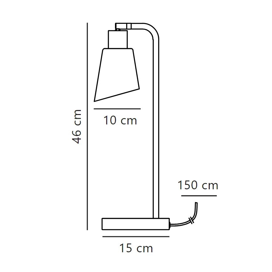 Nordlux - Stolná lampa MOLLI 1xE14/25W/230V
