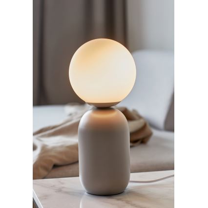 Nordlux - Stolná lampa NOTTI 1xE14/25W/230V šedá