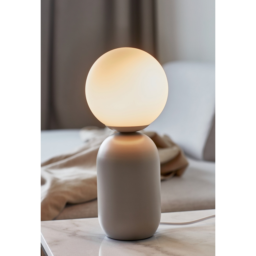 Nordlux - Stolná lampa NOTTI 1xE14/25W/230V šedá