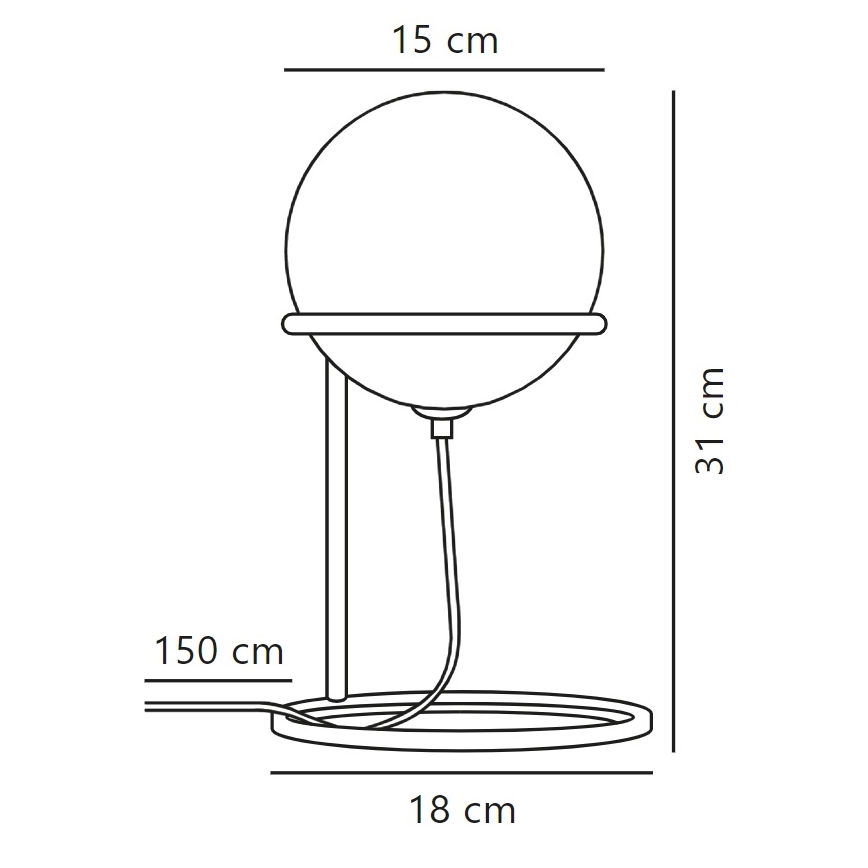 Nordlux - Stolná lampa WILSON 1xG9/5W/230V čierna