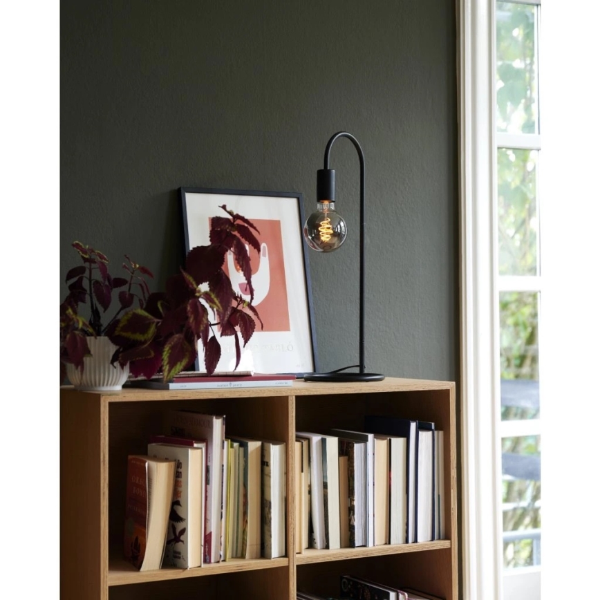 Nordlux - Stolová lampa PACO 1xE27/25W/230V čierna