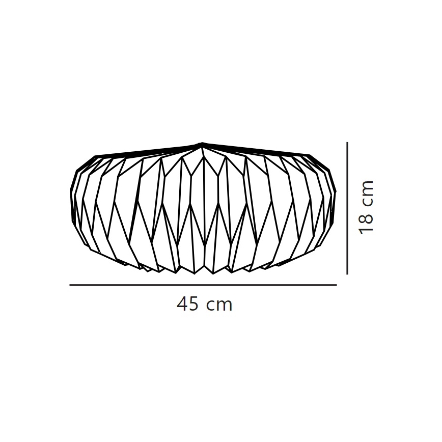 Nordlux - Tienidlo k lustru BELLOY E27 pr. 45 cm
