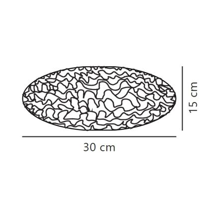 Nordlux - Tienidlo k lustru VILLO E27 pr. 30 cm biela