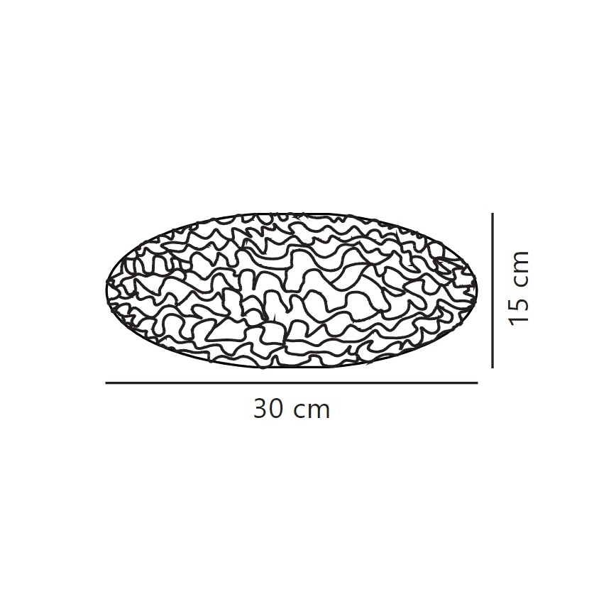 Nordlux - Tienidlo k lustru VILLO E27 pr. 30 cm biela