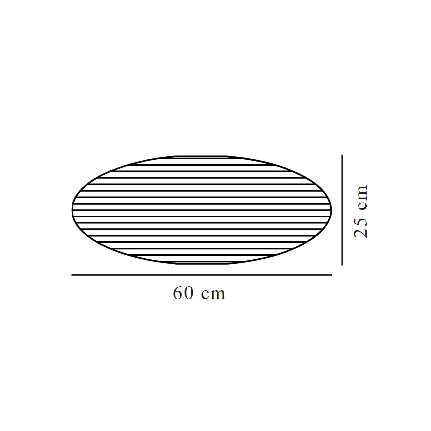 Nordlux - Tienidlo k lustru VILLO E27 pr. 60 cm hnedá