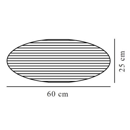 Nordlux - Tienidlo k lustru VILLO E27 pr. 60 cm modrá