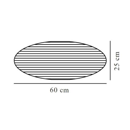 Nordlux - Tienidlo k lustru VILLO E27 pr. 60 cm šedá