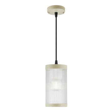 Nordlux - Vonkajší luster na lanku COUPAR 1xE27/25W/230V IP33 krémová
