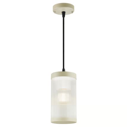 Nordlux - Vonkajší luster na lanku COUPAR 1xE27/25W/230V IP33 krémová