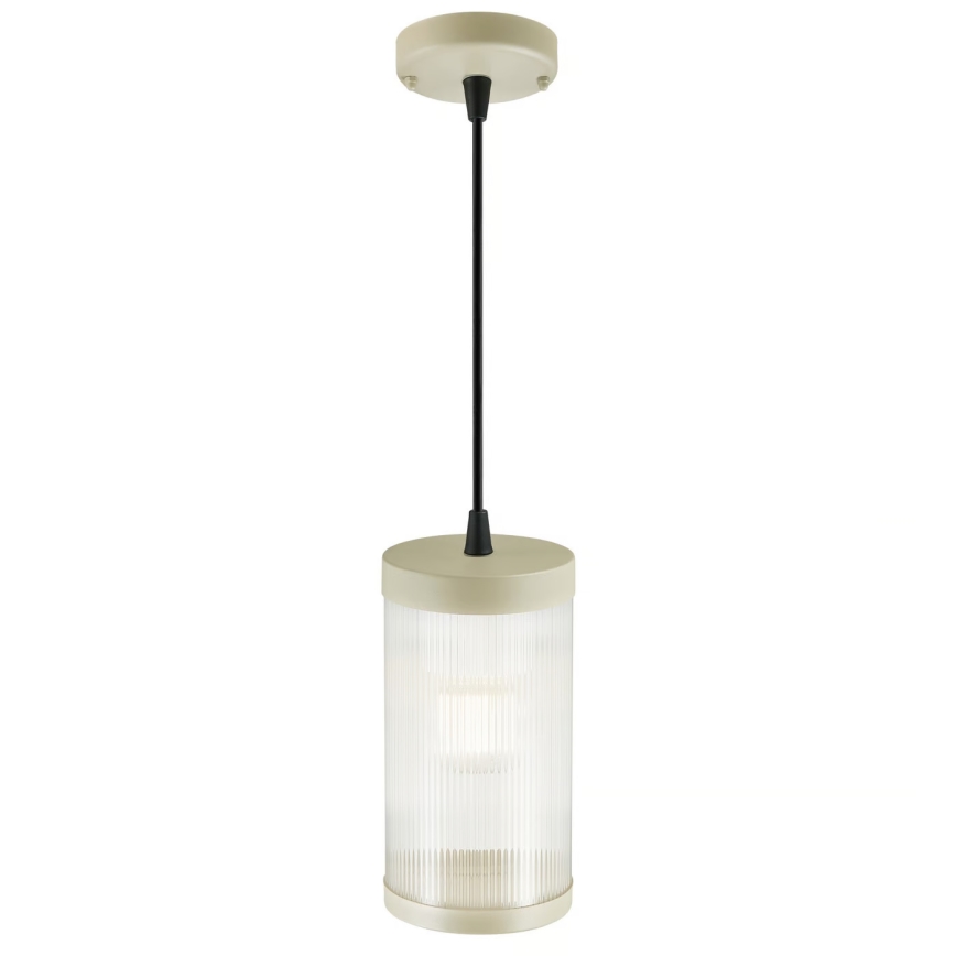 Nordlux - Vonkajší luster na lanku COUPAR 1xE27/25W/230V IP33 krémová
