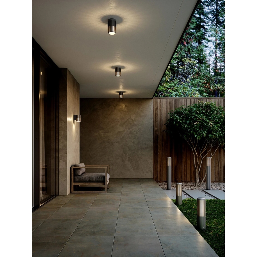 Nordlux - Vonkajšia lampa ALUDRA 1xE27/15W/230V IP44 antracit 45,4 cm