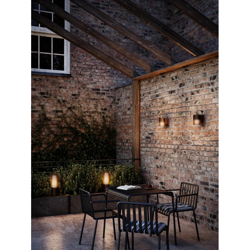 Nordlux - Vonkajšia lampa ALUDRA 1xE27/15W/230V IP44 hnedá 45,4 cm