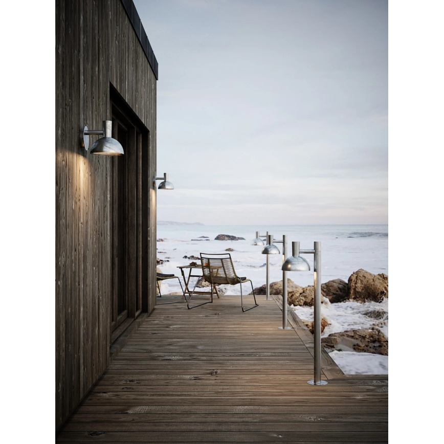 Nordlux - Vonkajšia lampa ARKI 1xE27/20W/230V IP54 100 cm strieborná