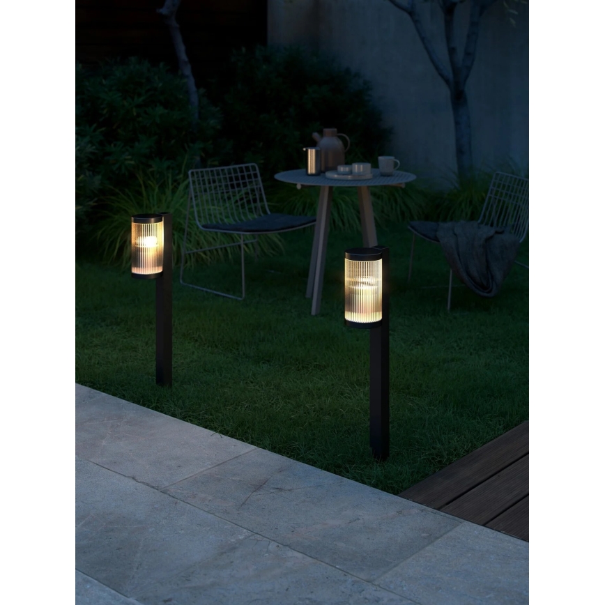 Nordlux - Vonkajšia lampa COUPAR 1xE27/25W/230V IP54 80 cm čierna