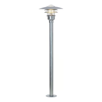 Nordlux - Vonkajšia lampa LONSTRUP 1xE27/60W/230V IP44 matný chróm 116 cm