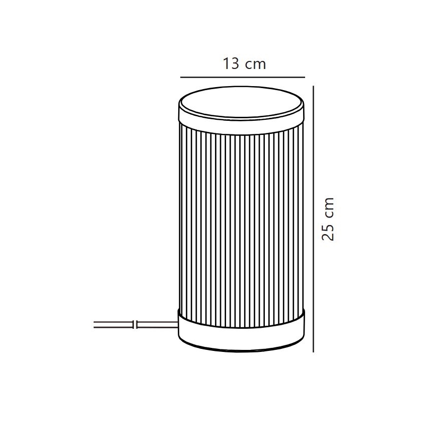 Nordlux - Vonkajšia stolná lampa COUPAR 1xE27/25W/230V čierna
