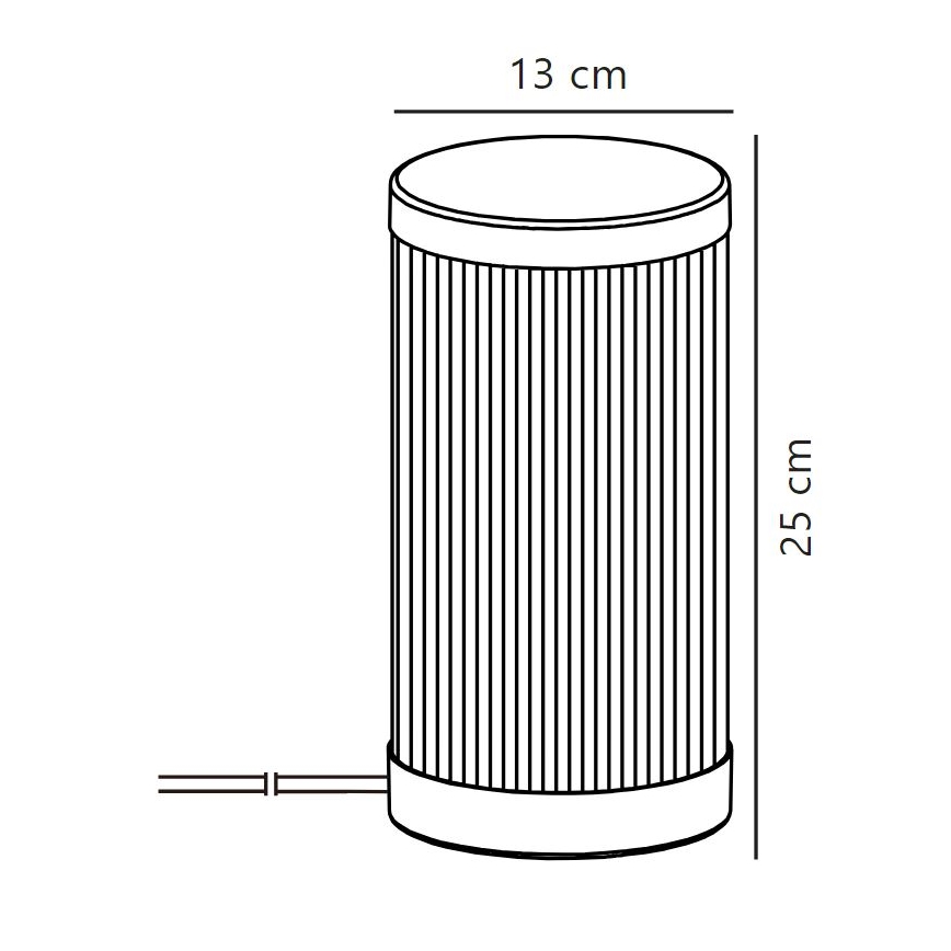 Nordlux - Vonkajšia stolná lampa COUPAR 1xE27/25W/230V IP54 béžová