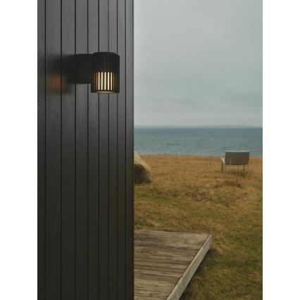 Nordlux - Vonkajšie nástenné svietidlo ALUDRA 1xE27/15W/230V čierna