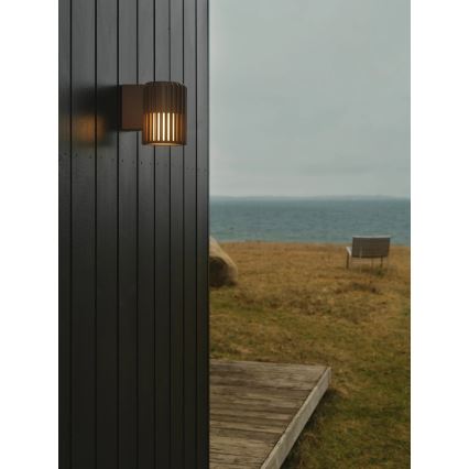 Nordlux - Vonkajšie nástenné svietidlo ALUDRA 1xE27/15W/230V hnedá