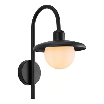 Nordlux - Vonkajšie nástenné svietidlo BERLO 1xE27/10W/230V IP44 čierna