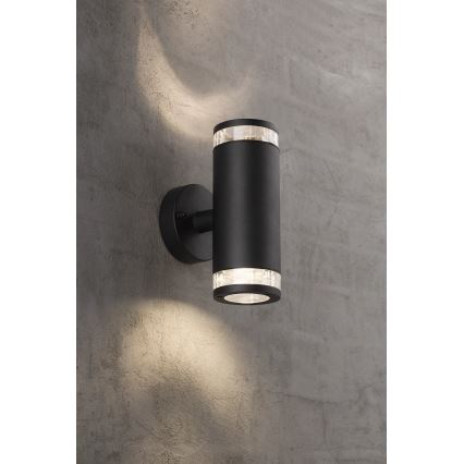 Nordlux - Vonkajšie nástenné svietidlo BIRK 2xGU10/28W/230V IP44