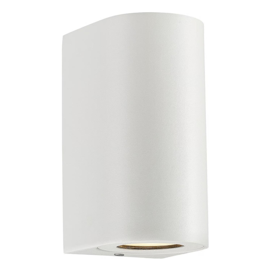 Nordlux - Vonkajšie nástenné svietidlo CANTO 2xGU10/28W/230V IP44 biela