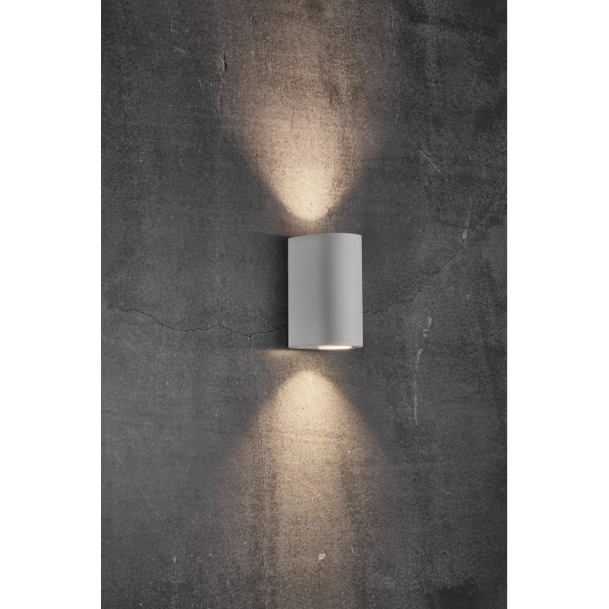 Nordlux - Vonkajšie nástenné svietidlo CANTO 2xGU10/28W/230V IP44 biela