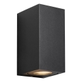 Nordlux - Vonkajšie nástenné svietidlo CANTO 2xGU10/28W/230V IP44 čierne