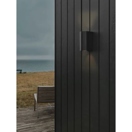 Nordlux - Vonkajšie nástenné svietidlo CANTO 2xGU10/28W/230V IP44 čierne