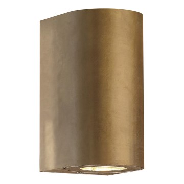 Nordlux - Vonkajšie nástenné svietidlo CANTO 2xGU10/28W/230V IP44 mosadz