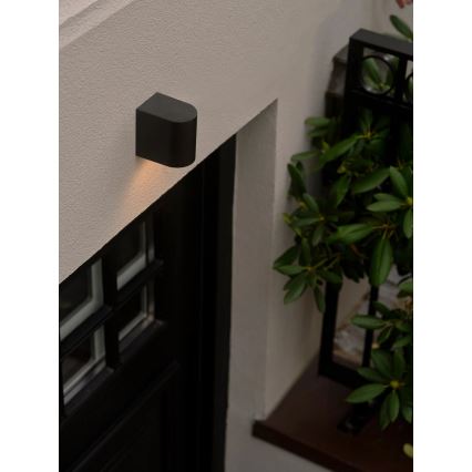 Nordlux - Vonkajšie nástenné svietidlo DION 1xGU10/25W/230V IP44 čierna