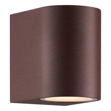 Nordlux - Vonkajšie nástenné svietidlo DION 1xGU10/25W/230V IP44 rezavá