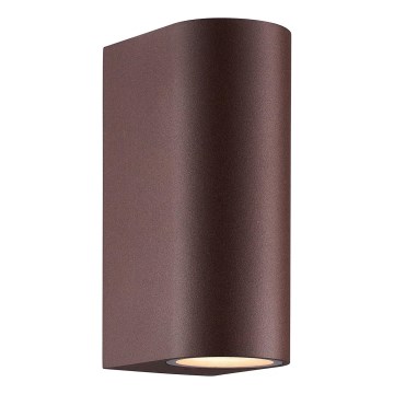Nordlux - Vonkajšie nástenné svietidlo DION 2xGU10/25W/230V IP44 rezavá