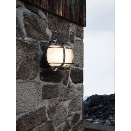Nordlux - Vonkajšie nástenné svietidlo HELFORD 1xE27/12,5W/230V IP64 sivé