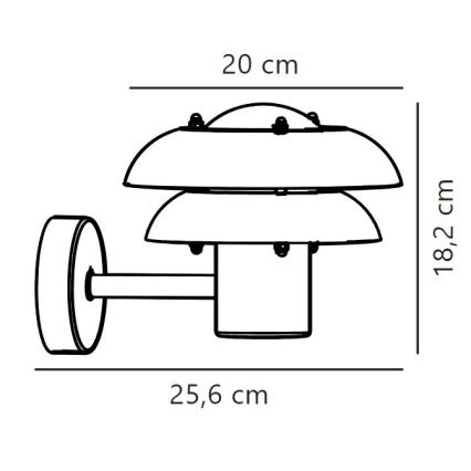 Nordlux - Vonkajšie nástenné svietidlo KURNOS 1xE14/12W/230V IP54 béžová