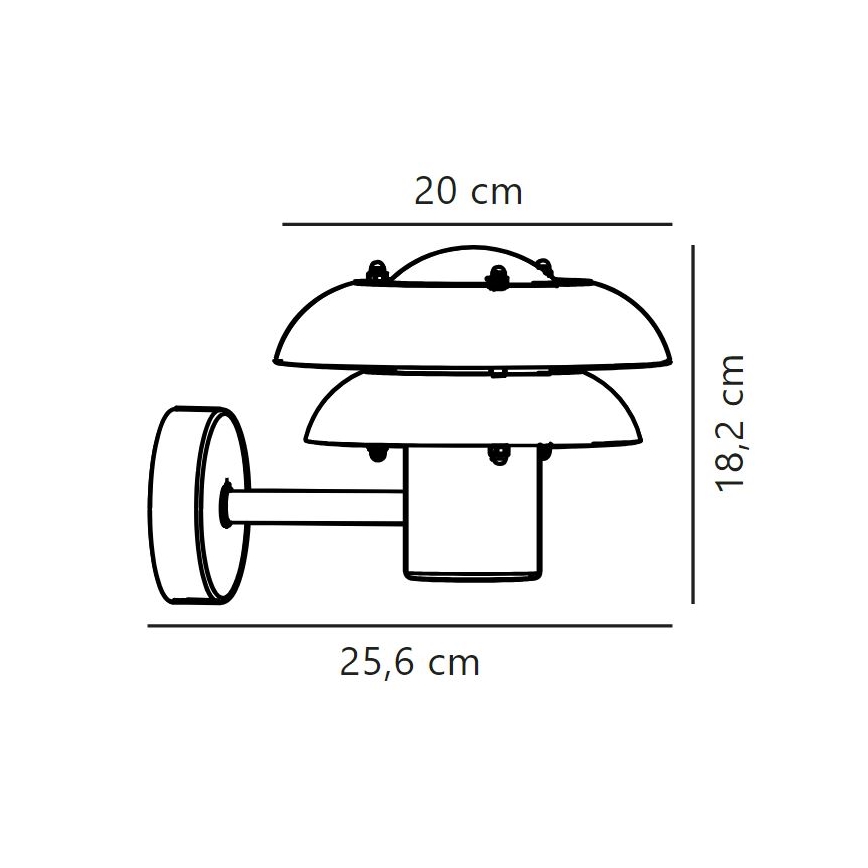Nordlux - Vonkajšie nástenné svietidlo KURNOS 1xE14/12W/230V IP54 béžová