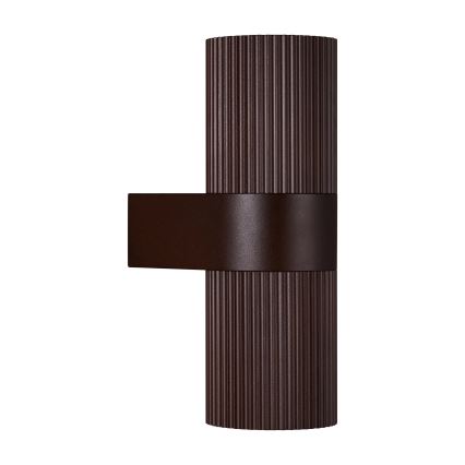 Nordlux - Vonkajšie nástenné svietidlo KYKLOP 2xGU10/25W/230V IP54 hnedá