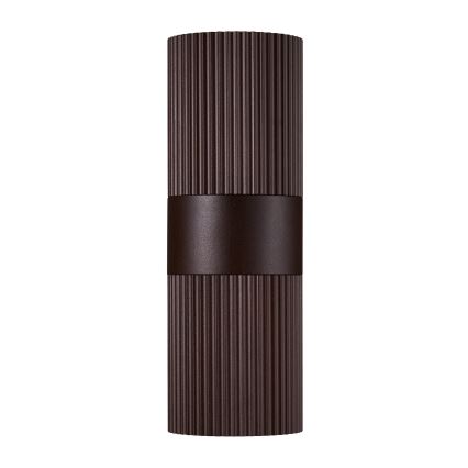 Nordlux - Vonkajšie nástenné svietidlo KYKLOP 2xGU10/25W/230V IP54 hnedá