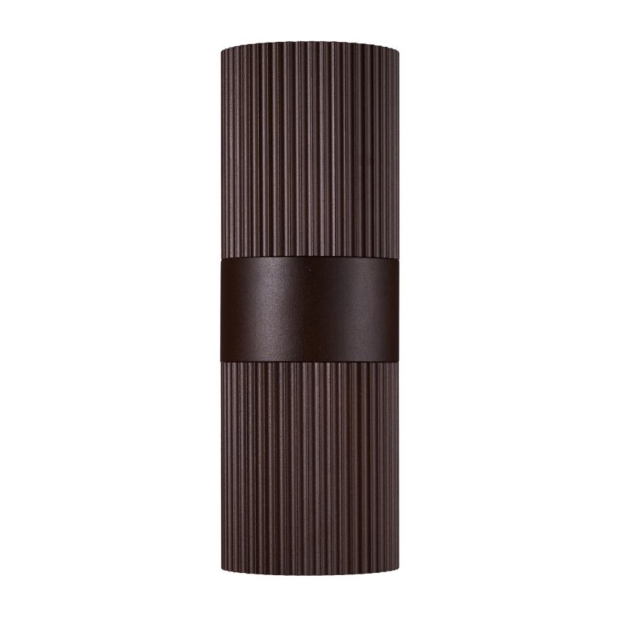 Nordlux - Vonkajšie nástenné svietidlo KYKLOP 2xGU10/25W/230V IP54 hnedá